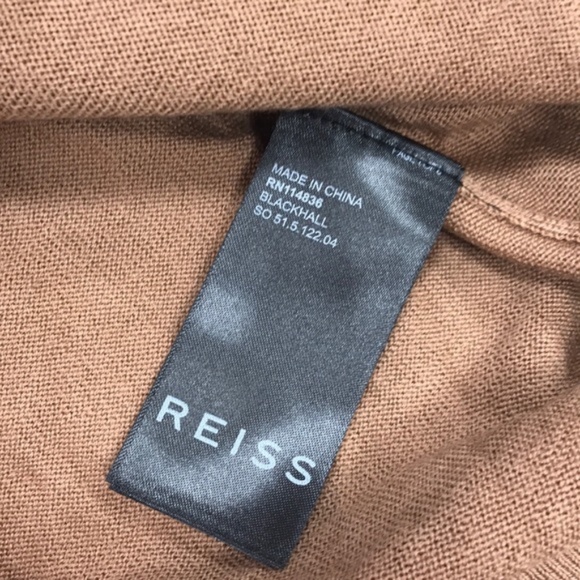 Men's Reiss Blackhall Wool Half Zip Pullover - Picture 6 of 8